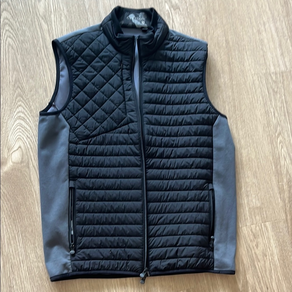 Greyson Black and Gray Quilted Performance Vest